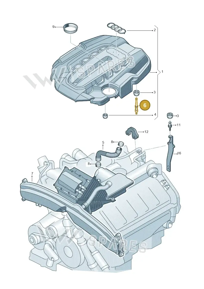 WHT005484 — Audi A7 Sportback (2014-2018) diagram 717103420, position 6