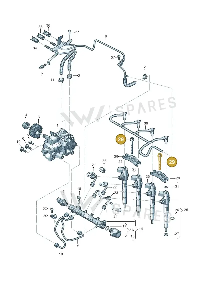 WHT005490 — Volkswagen MAN TGE 55 (2016-2021) diagram 806130200, position 29
