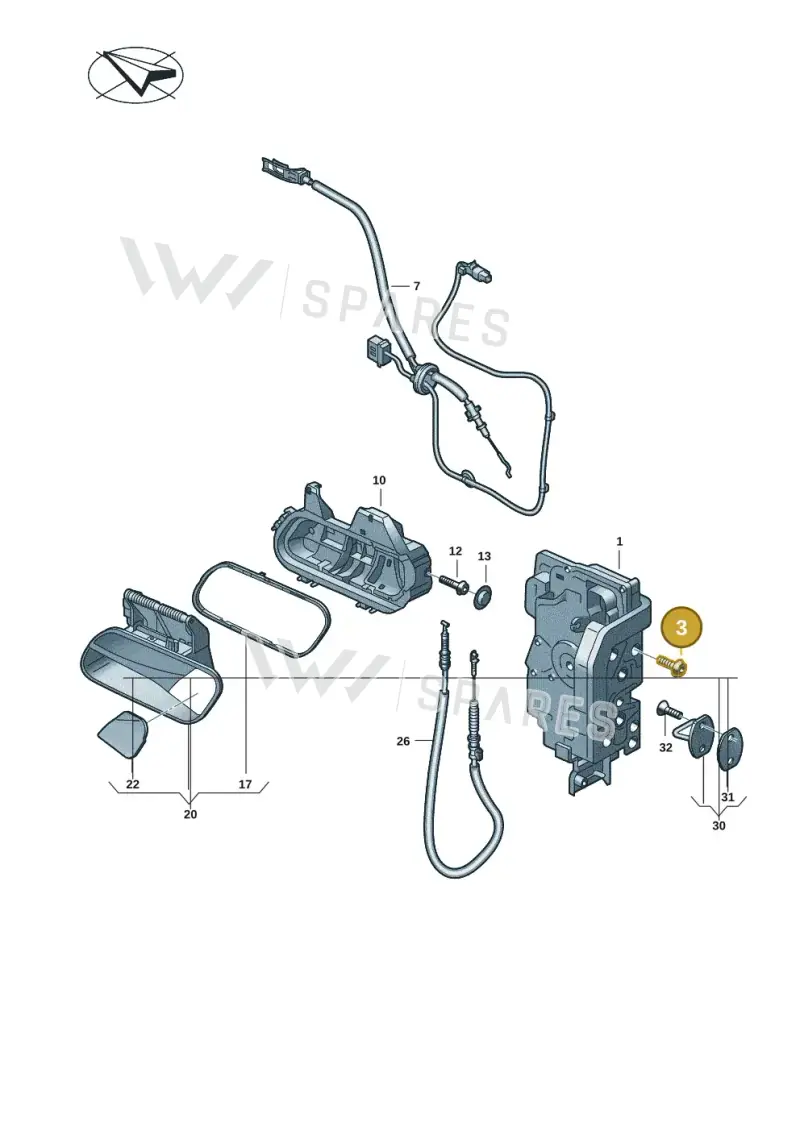 WHT005504A — Volkswagen ID.4 Pro (2020-2023) diagram 11a837000, position 3