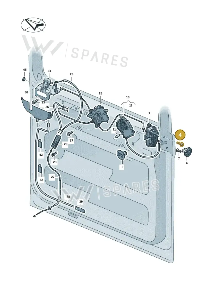 WHT005504A — Volkswagen Transport. multivan (2019-2024) diagram 7ep843800, position 4