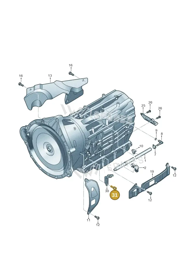 WHT005509 — Volkswagen Touareg BlueMotion (2014-2018) diagram 693321650, position 31