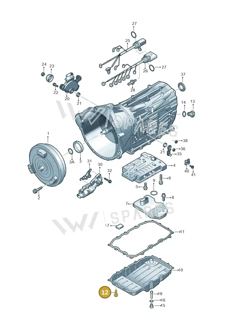WHT005511 — Volkswagen Touareg BlueMotion (2014-2018) diagram 693321600, position 12