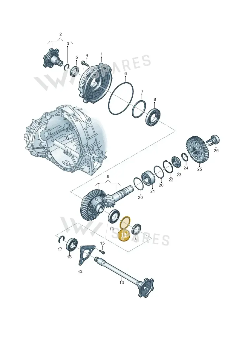 WHT005532AF — Audi Q5 (2016-2025) diagram 849409120, position 11