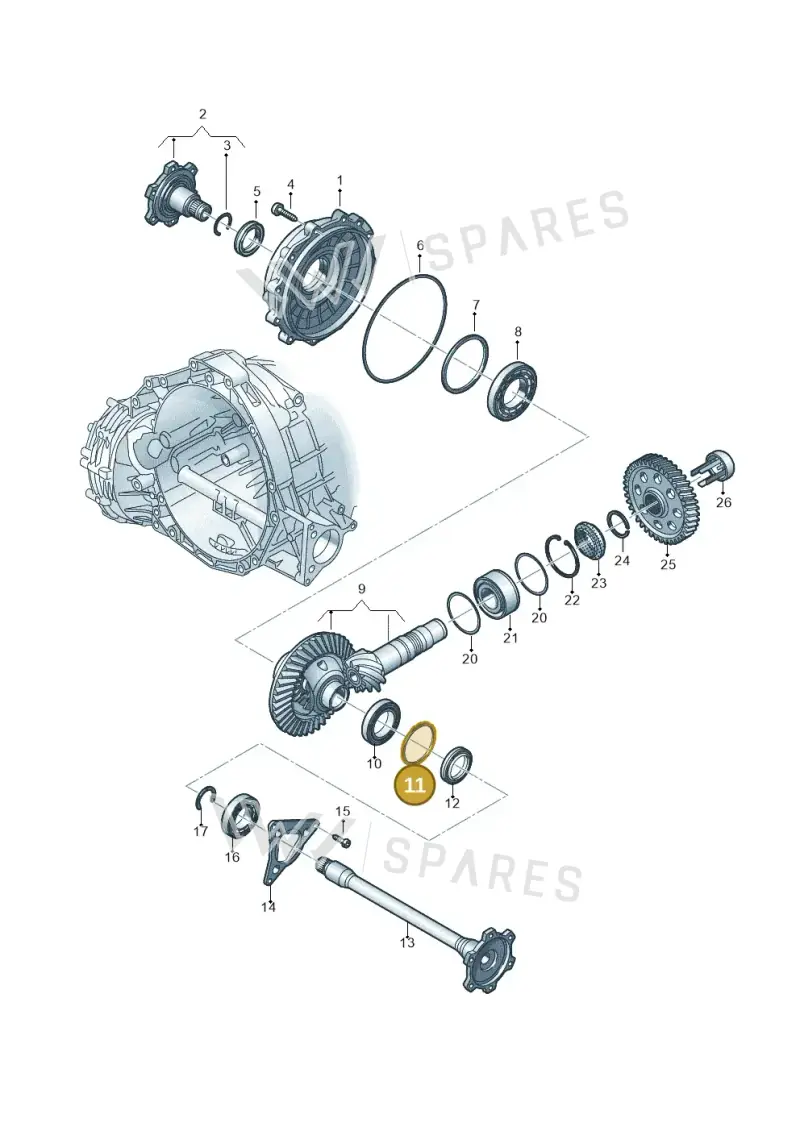 WHT005532H — Audi Q5 (2016-2025) diagram 849409120, position 11