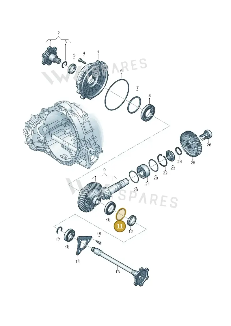 WHT005532M — Audi Q5 (2016-2025) diagram 849409120, position 11
