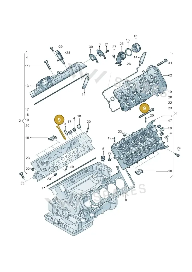 WHT005534 — Audi RS6 Avant (2013-2018) diagram 717103300, position 9