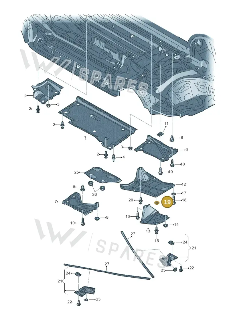 WHT005596 — Audi A6 (2014-2018) diagram 717825000, position 19