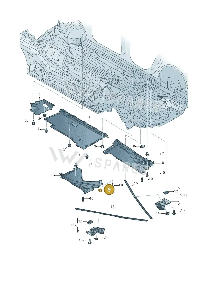 WHT005596 — Audi RS6 Avant (2013-2018) diagram 758825000, position 9