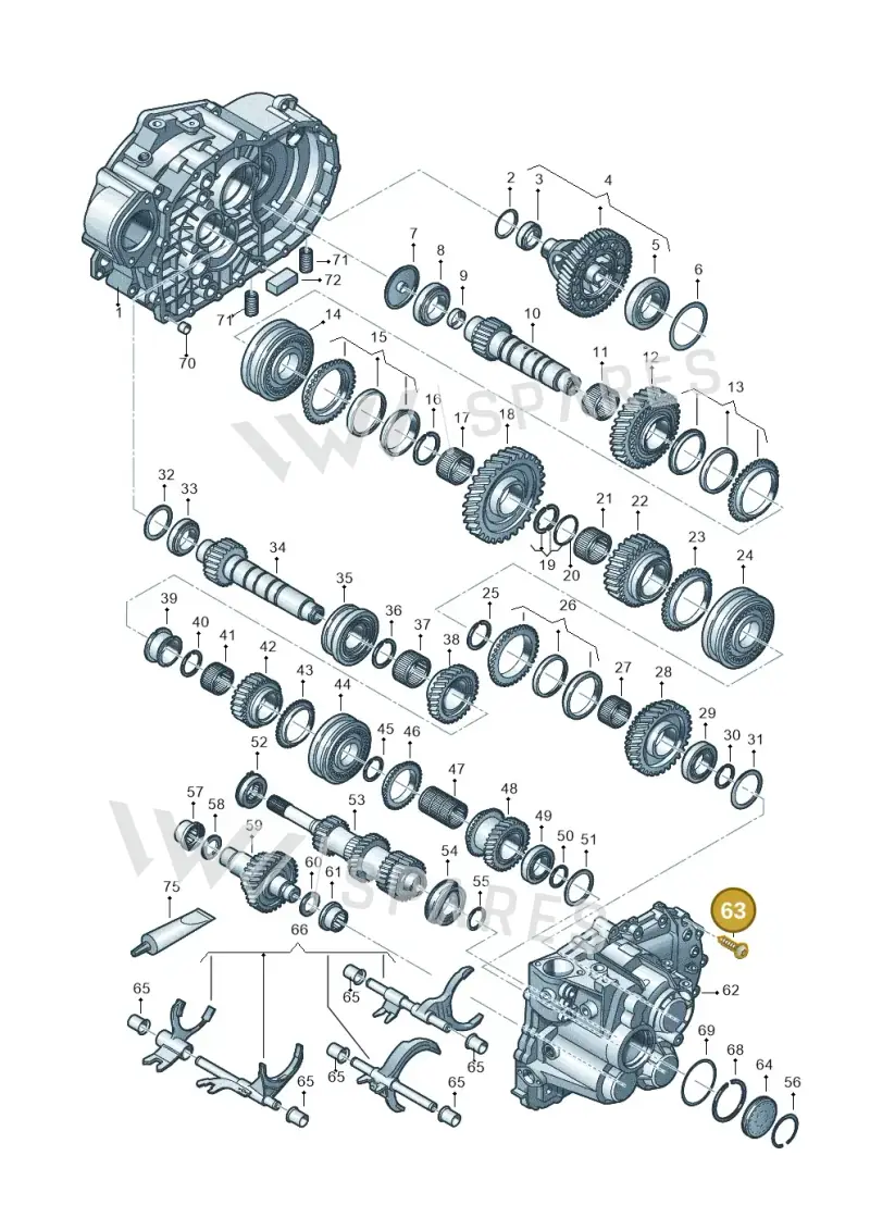 WHT005631B — Volkswagen Caddy Maxi Kombi (2020-2024) diagram 813300552, position 63