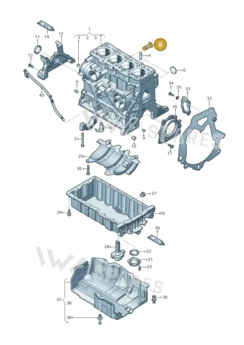 WHT005635A — Volkswagen Jetta (2014-2017) diagram 649103200, position 8