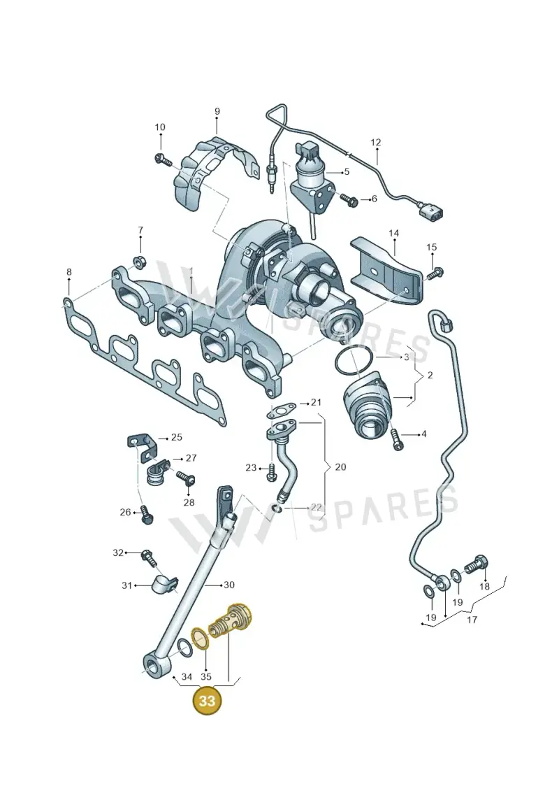 WHT005635A — Volkswagen Jetta (2014-2017) diagram 650145750, position 33