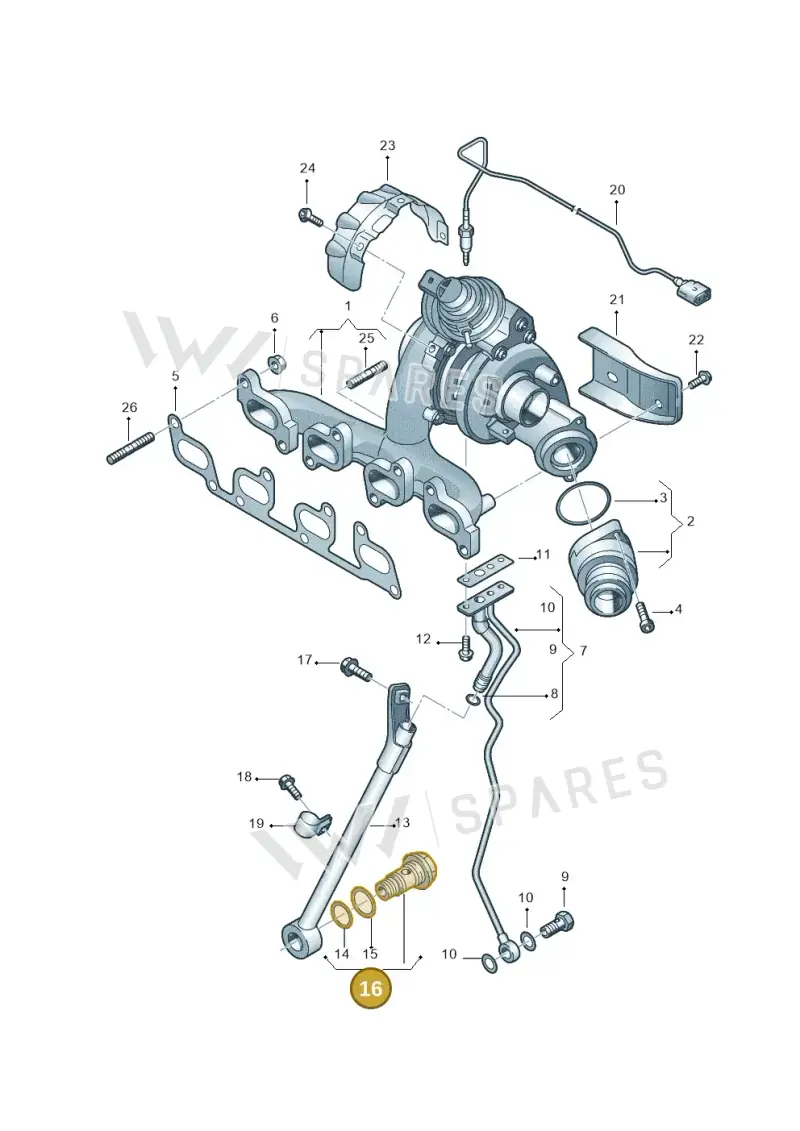 WHT005635A — Volkswagen Caddy kombi (2015-2020) diagram 866145650, position 16