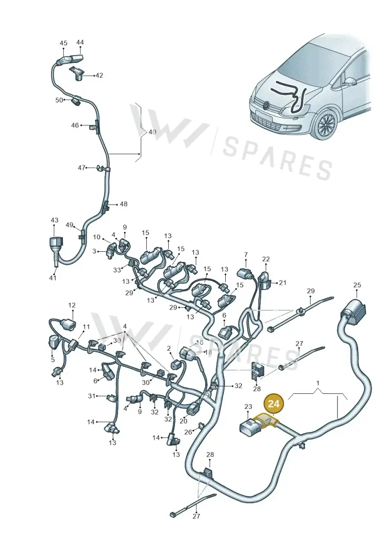 WHT005646 — SEAT Alhambra (2015-2022) diagram 863971040, position 24