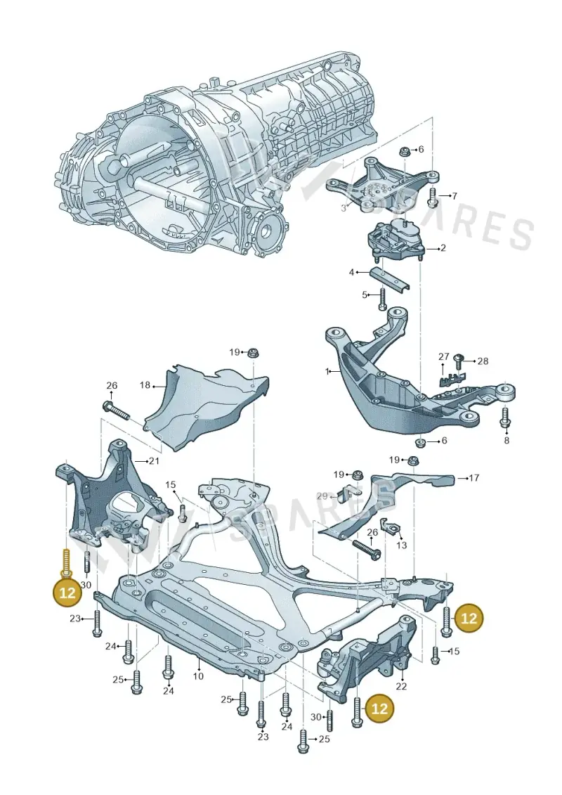 WHT005657 — Audi A5 Sportback (2016-2025) diagram 849399200, position 12