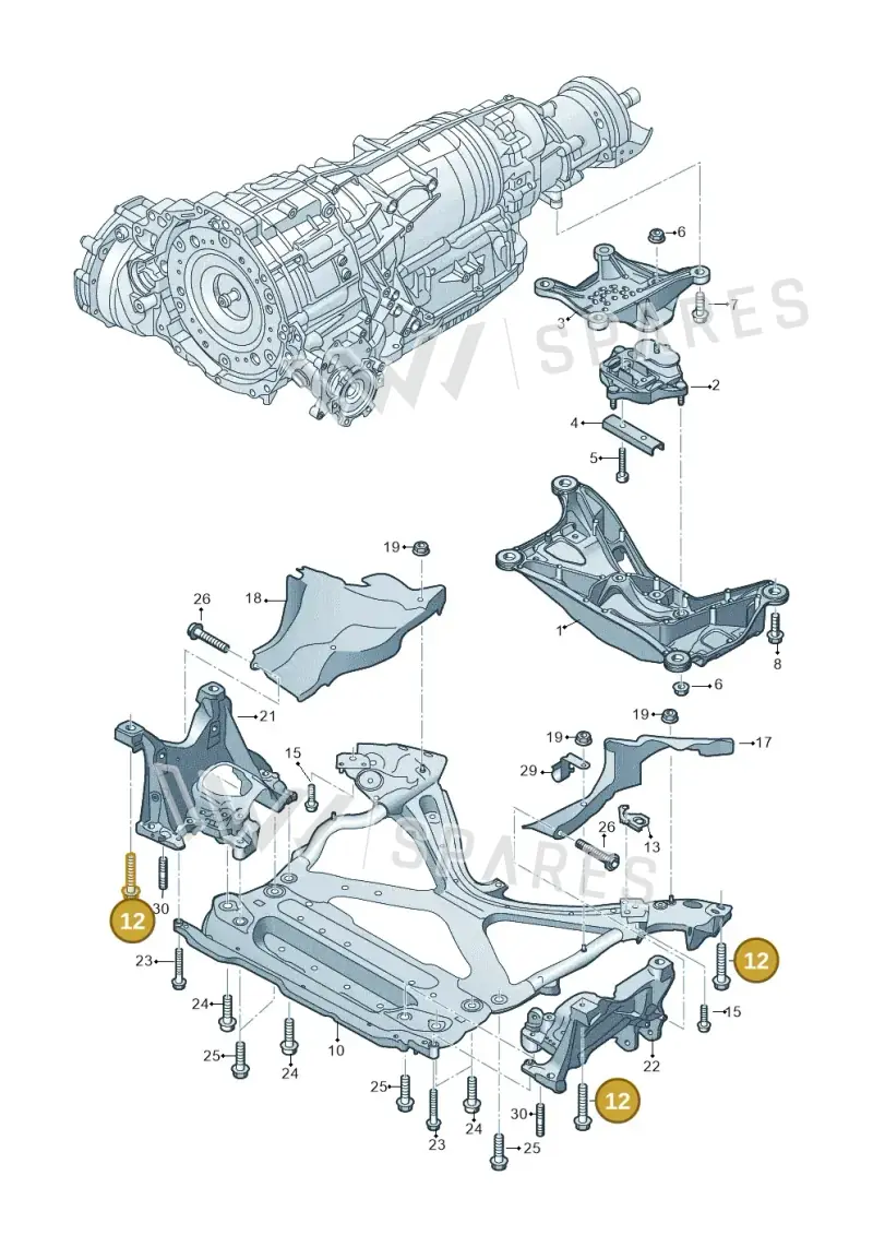 WHT005657 — Audi A5 Sportback (2016-2025) diagram 849399700, position 12