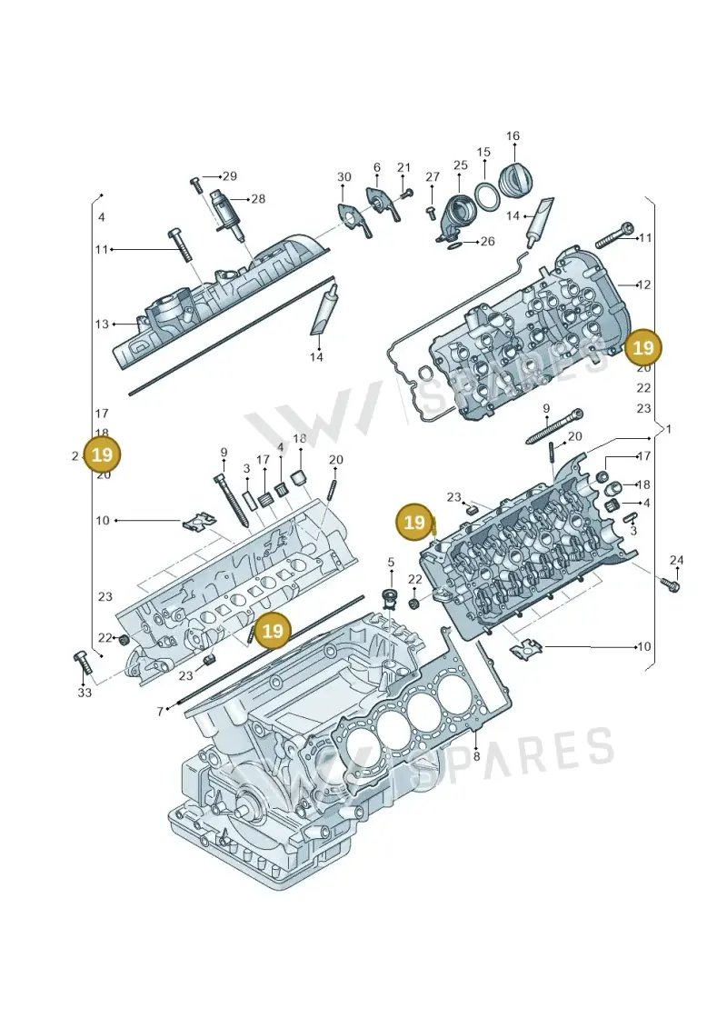 WHT005666 — Audi RS6 Avant (2013-2018) diagram 717103300, position 19