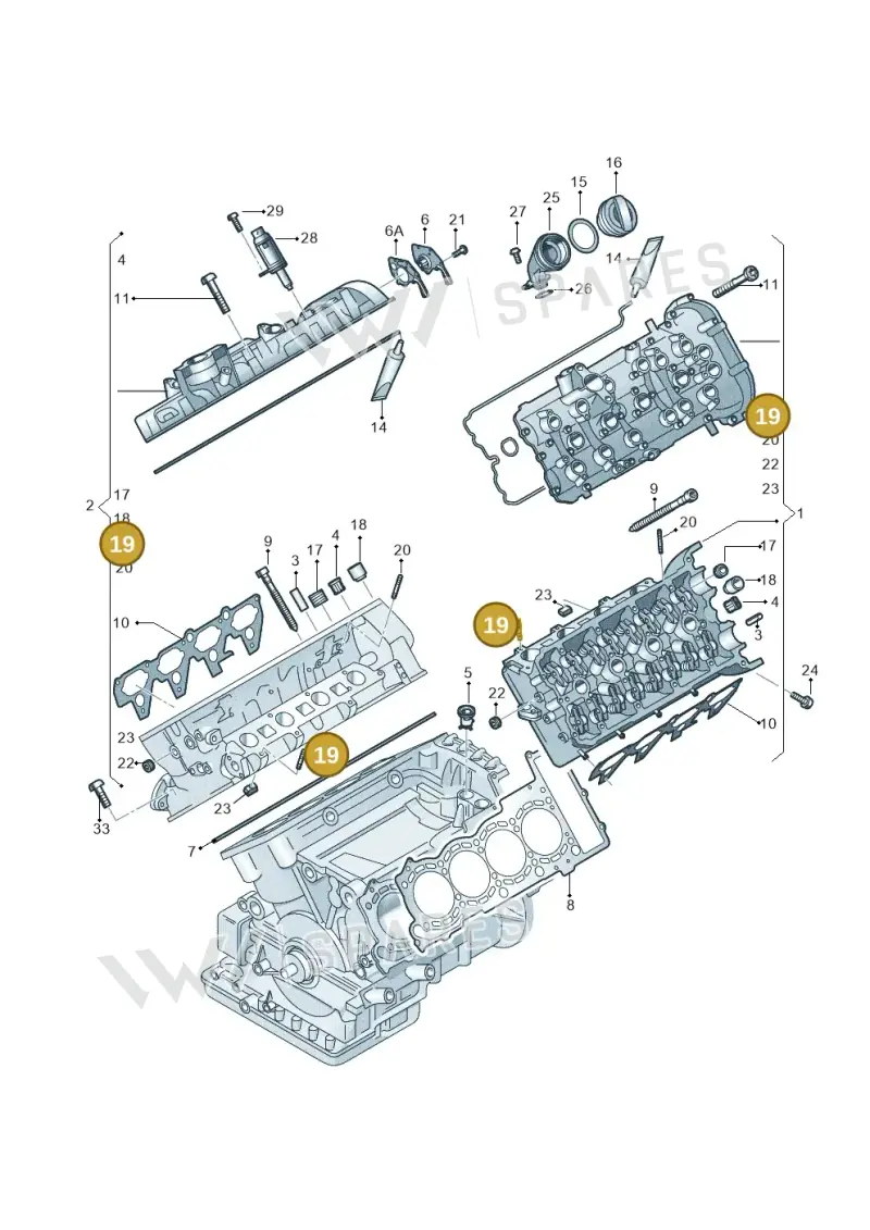 WHT005666 — Audi A7 Sportback (2014-2018) diagram 771103300, position 19