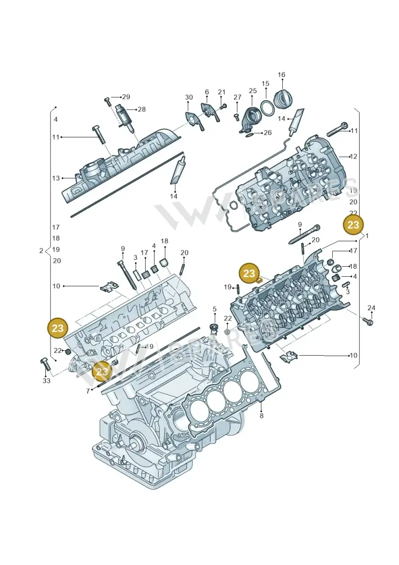 WHT005667 — Audi RS6 Avant (2013-2018) diagram 717103300, position 23