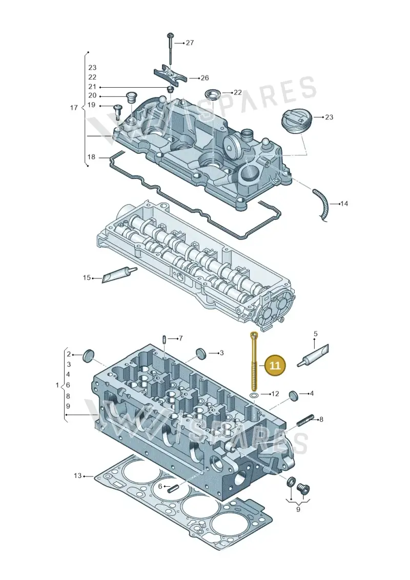 WHT005673 — Volkswagen T-Cross 1,0 (2018-2024) diagram 827103550, position 11