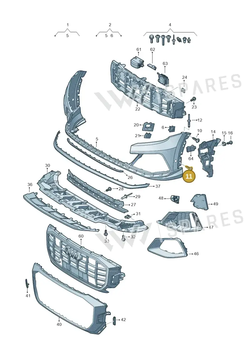 WHT005764 — Audi Q8 (2018-2025) diagram 429807020, position 11