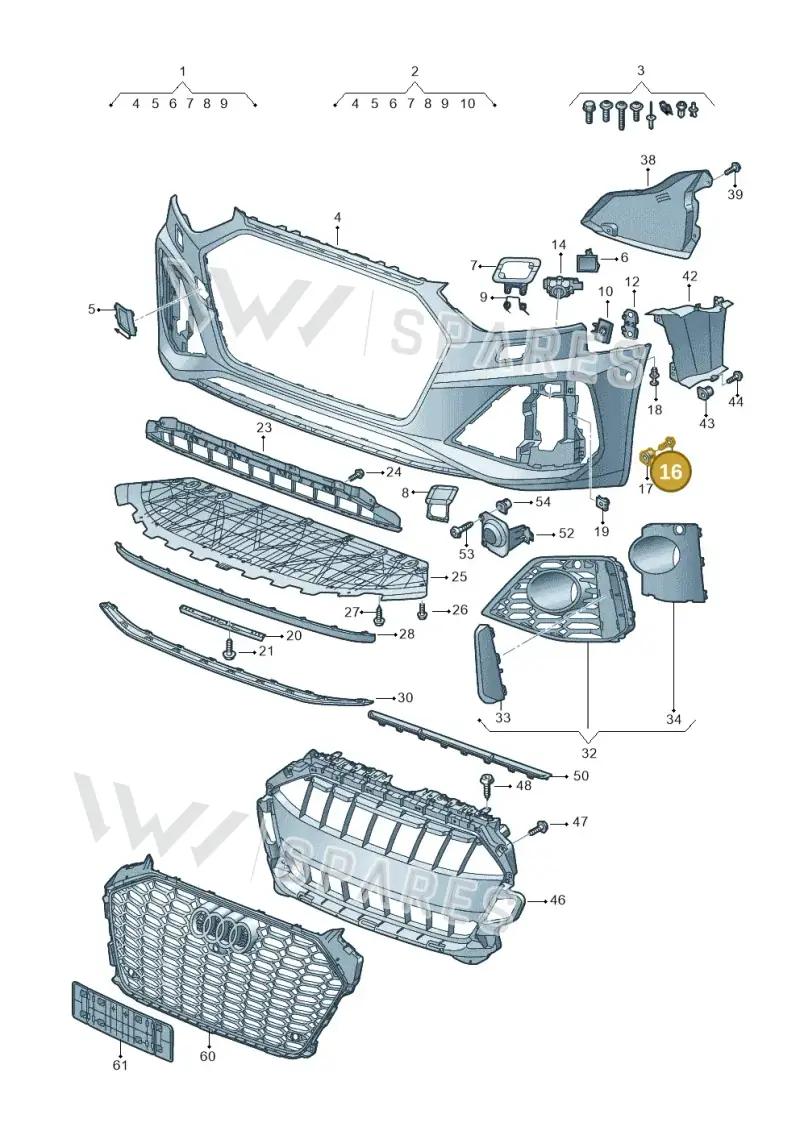 WHT005764 — Audi RS4 Avant (2017-2025) diagram 438807020, position 16
