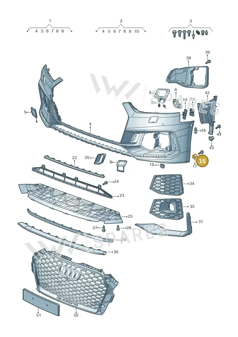 WHT005764 — Audi RS5 Sportback (2017-2025) diagram 847807100, position 16
