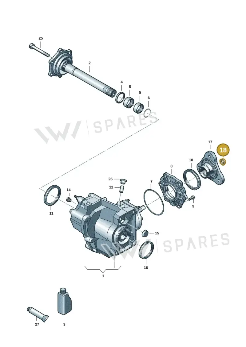 WHT005781 — Volkswagen Golf 2.0 BlueMotion (2019-2024) diagram 409053041, position 18