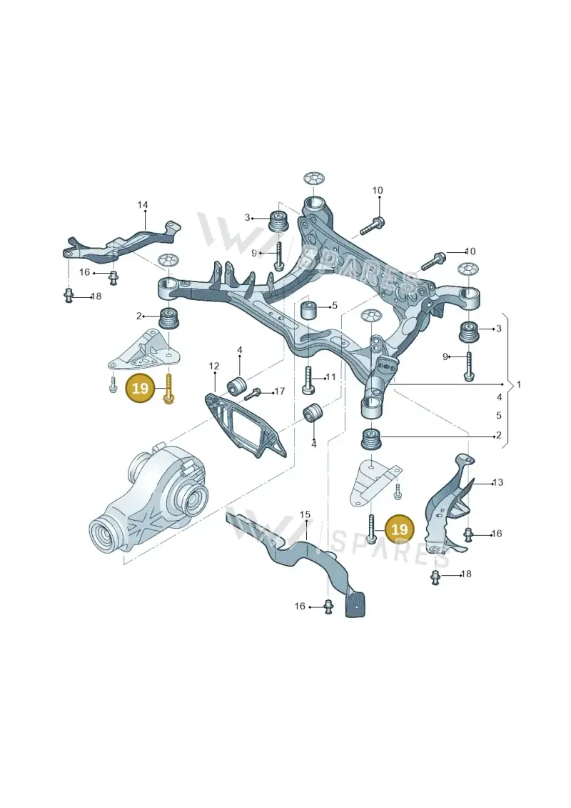WHT005800 — Audi A6 1.8 (2015-2019) diagram 887505010, position 19