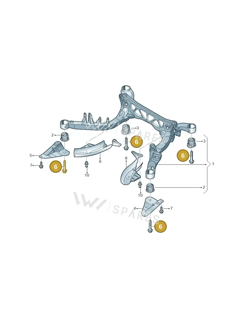 WHT005800 — Audi A7 Sportback (2014-2018) diagram 620505010, position 6