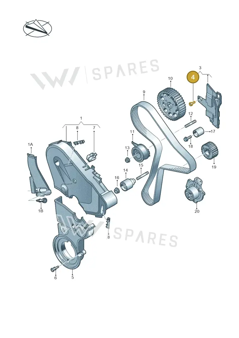 WHT005822 — Volkswagen Tiguan 2.0 4Motion (2017-2024) diagram 793109900, position 4