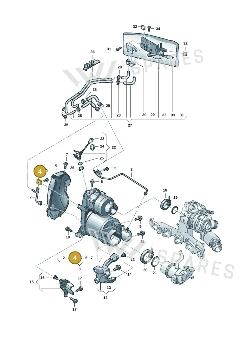 WHT005842 — Volkswagen Tiguan 2.0 (2023-) diagram 57x253160, position 4