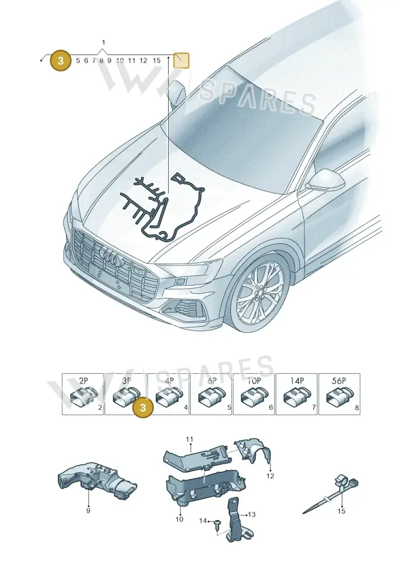 WHT006089 — Audi Q8 (2018-2025) diagram 429971350, position 3