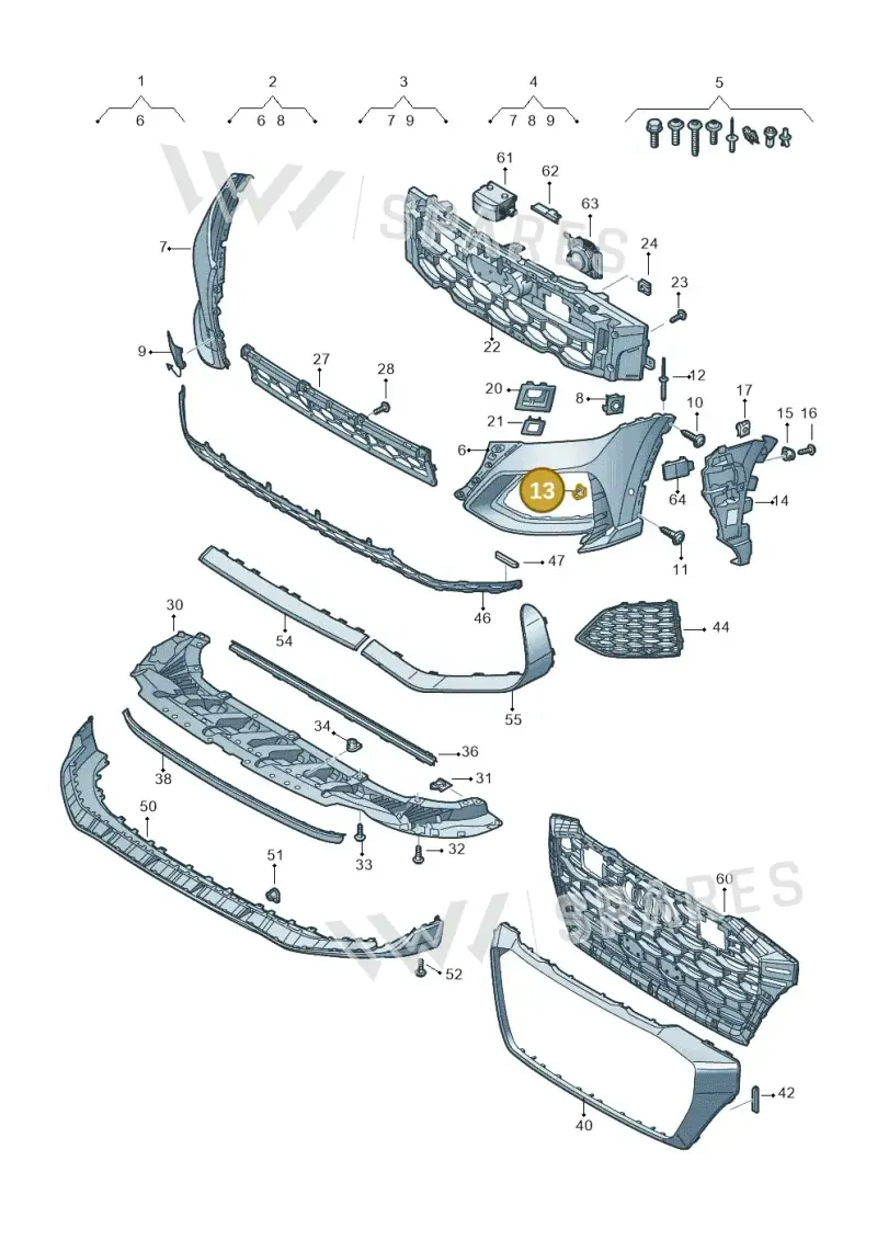 WHT006099 — Audi RS Q8 (2019-2025) diagram 595807100, position 13