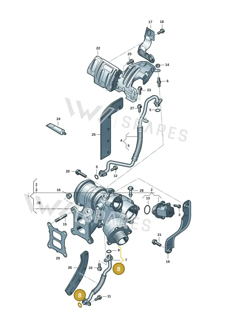 WHT006112 — Volkswagen Tiguan 2.0 (2023-) diagram 3cm145300, position 8