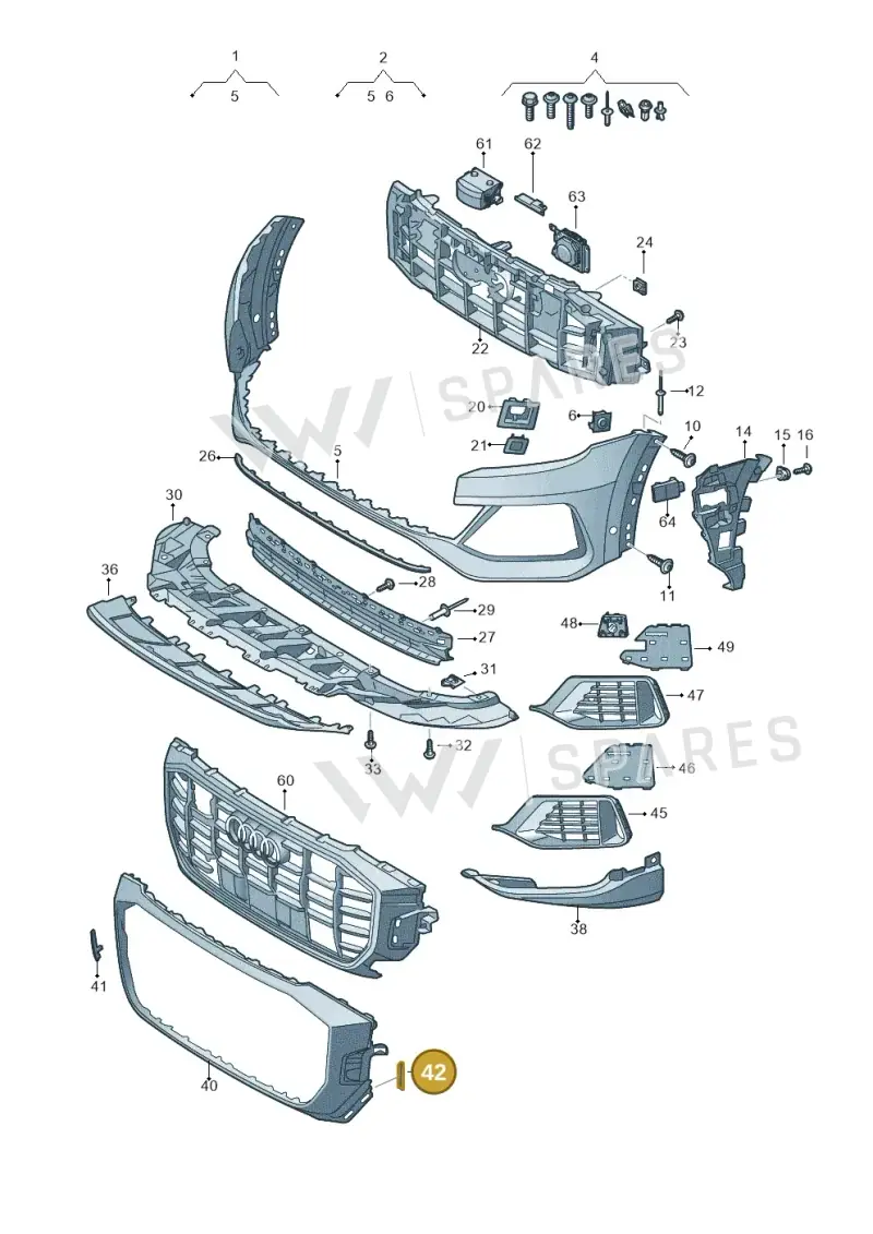 WHT006122 — Audi Q8 (2018-2025) diagram 429807010, position 42