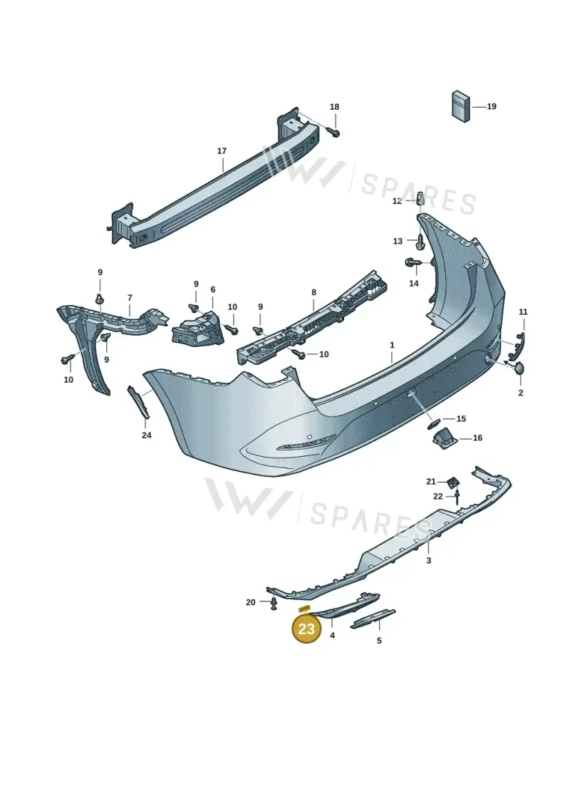 WHT006122 — SEAT Leon (2019-) diagram 5fn807065, position 23