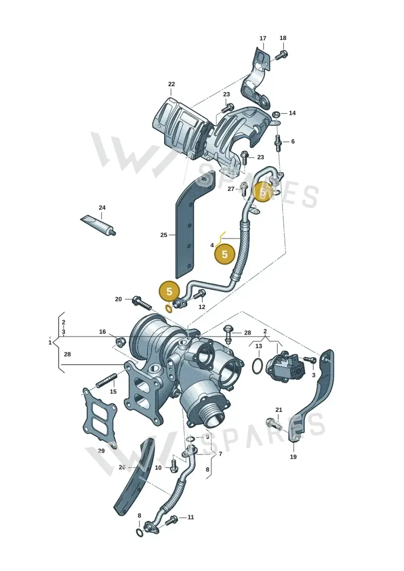 WHT006123 — Volkswagen Tiguan 2.0 (2023-) diagram 3cm145300, position 5