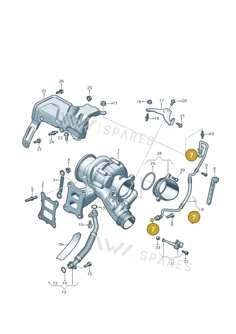 WHT006123 — Volkswagen Golf 2.0 BlueMotion (2019-2024) diagram 884145300, position 7