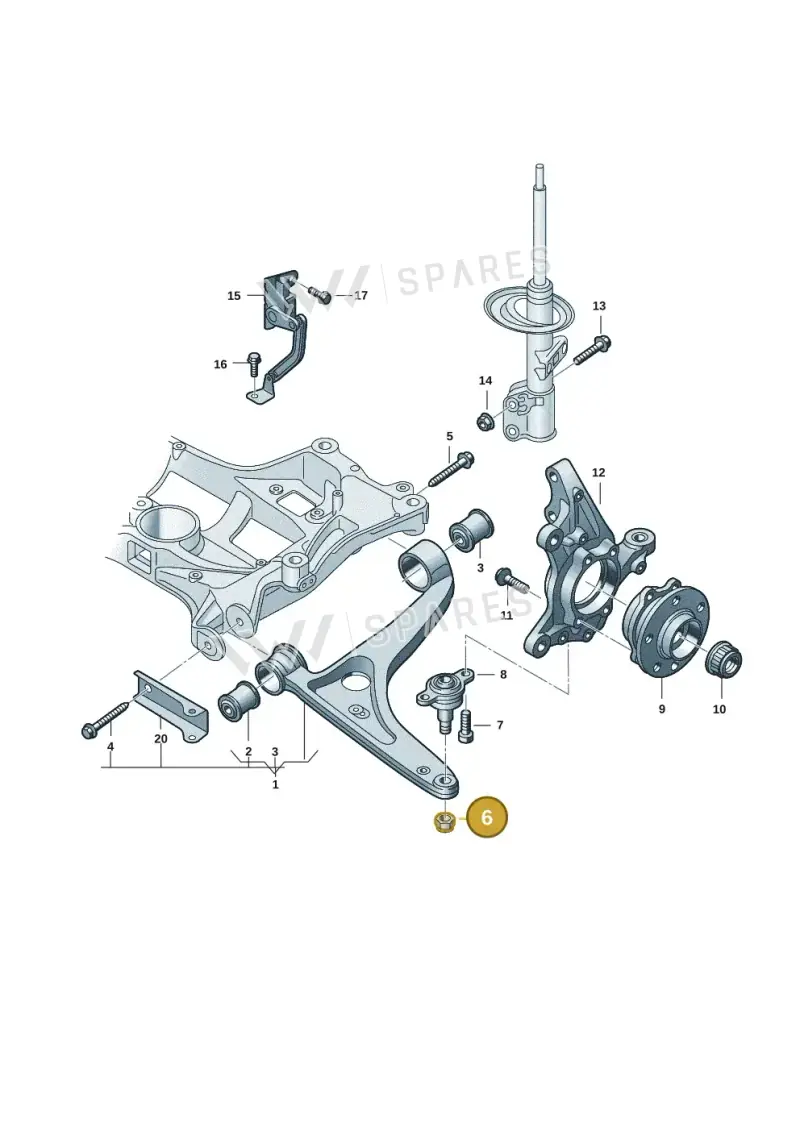 WHT006151 — Volkswagen Multivan (2021-) diagram 7t0407000, position 6