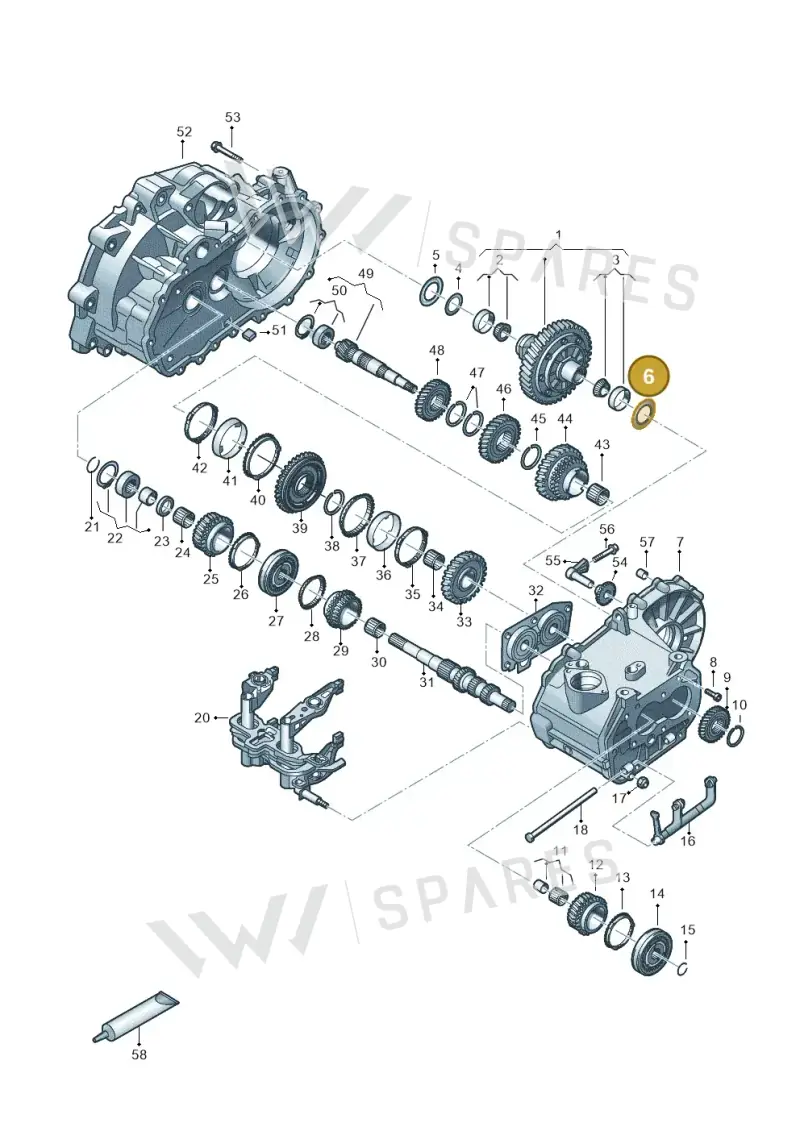 WHT006154 — Volkswagen Up! 1.0 BlueMotion (2016-2023) diagram 892305120, position 6