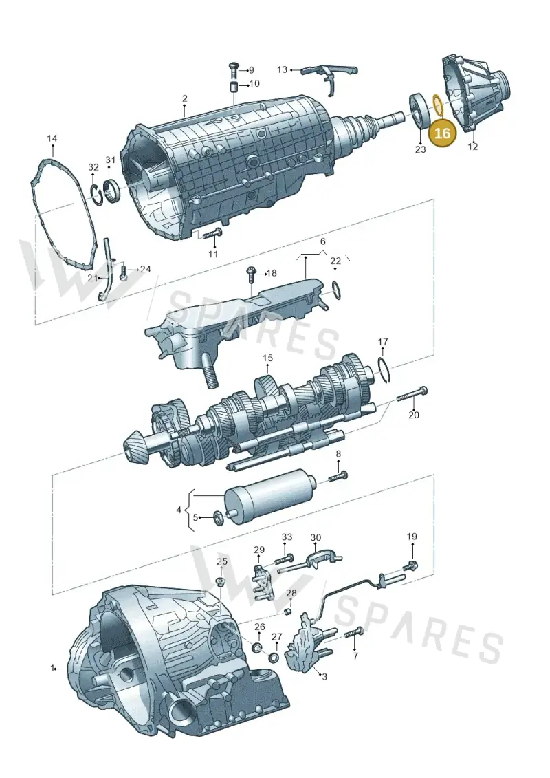 WHT006187 — Audi A4L 2.0 (2016-) diagram 849325860, position 16