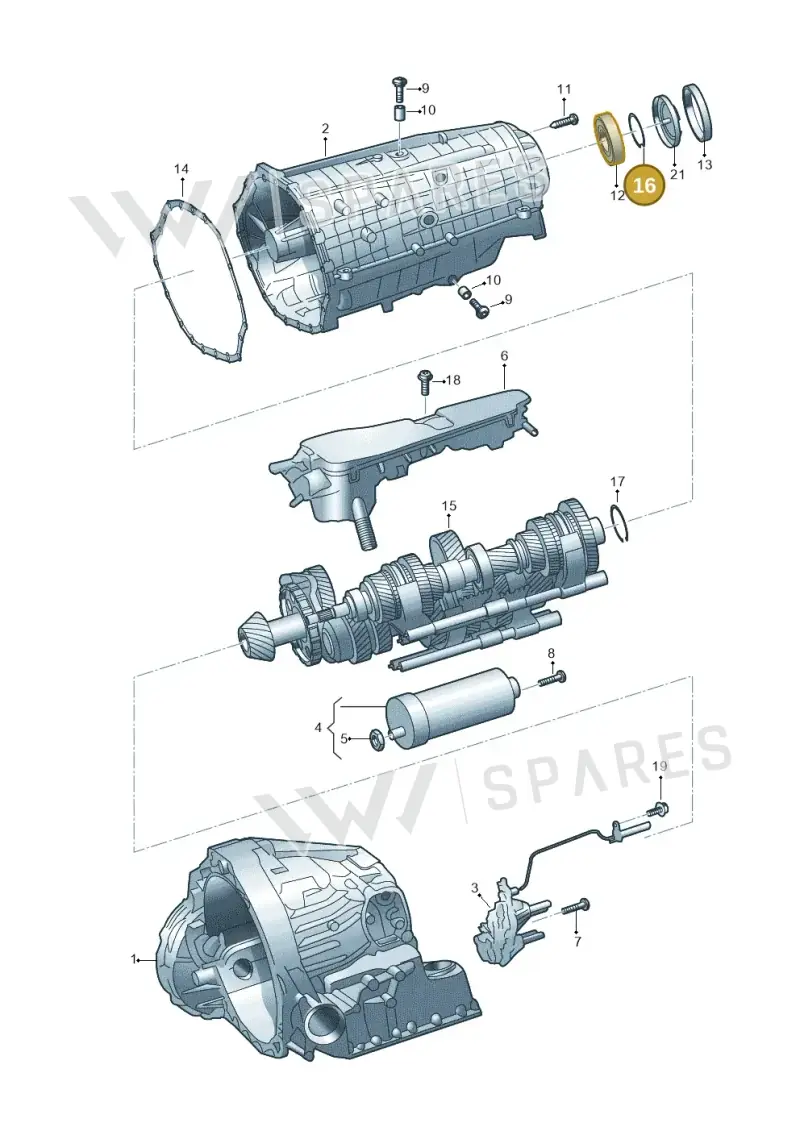 WHT006187F — Volkswagen Phideon (2016-2023) diagram 251325450, position 16