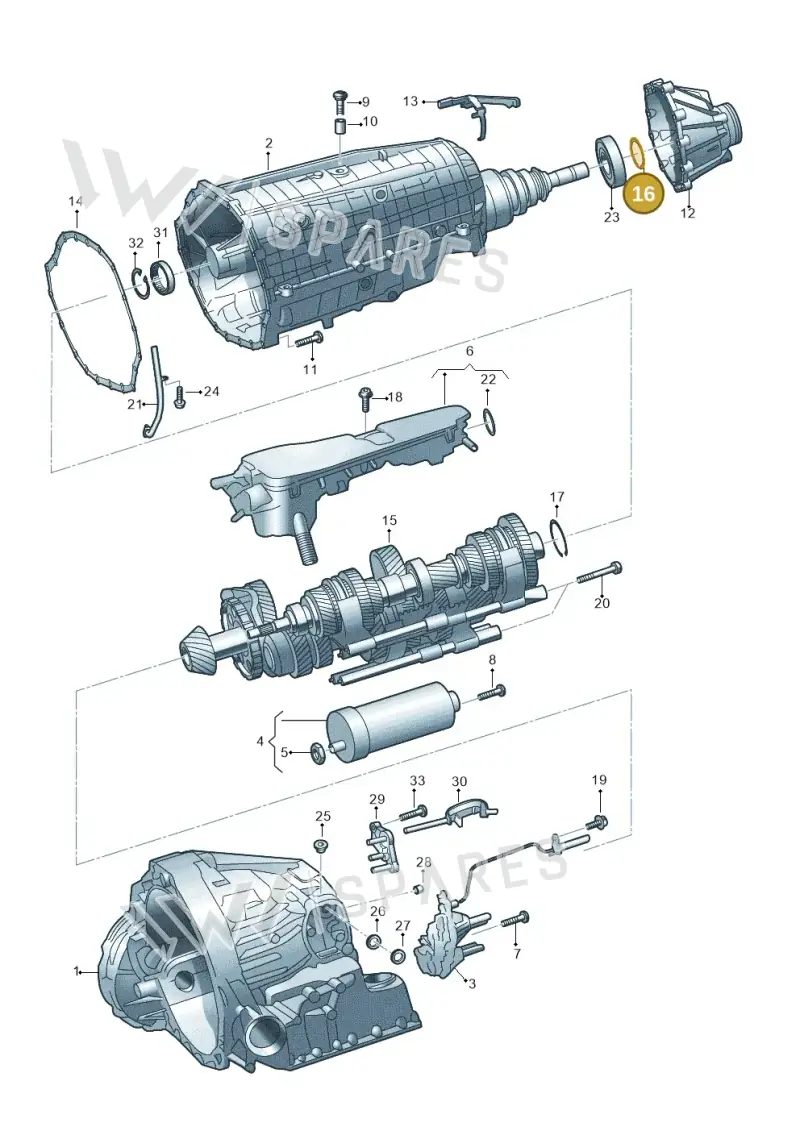 WHT006187F — Audi A4L 2.0 (2016-) diagram 849325860, position 16
