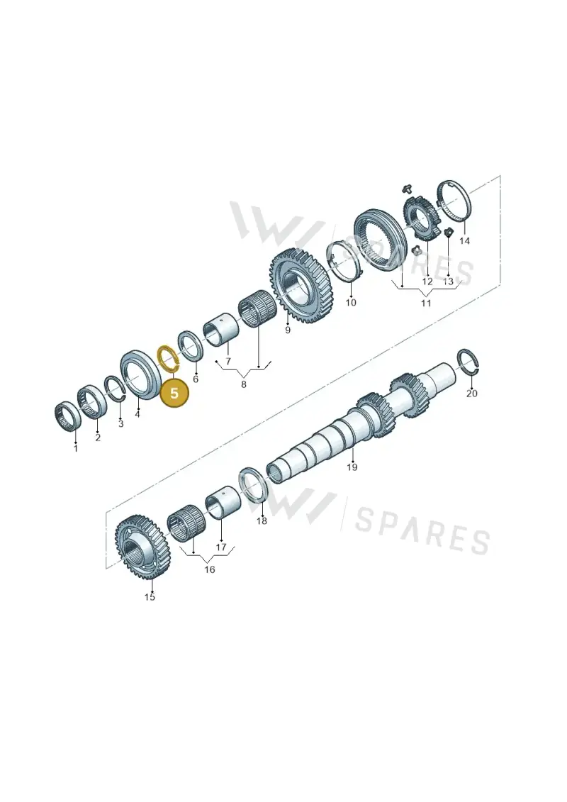 WHT006187F — Audi A5 Limousine (2024-2025) diagram 849311970, position 5