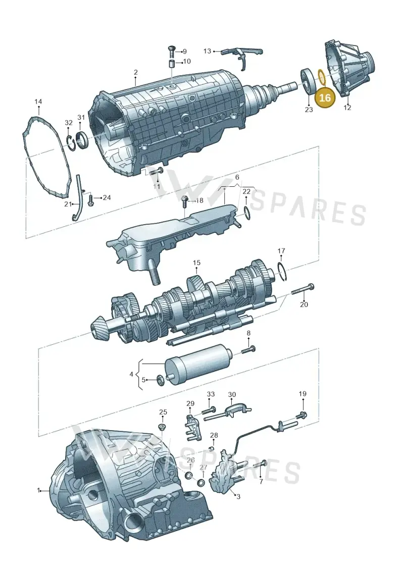 WHT006187J — Audi A5 Sportback (2016-2025) diagram 849325860, position 16