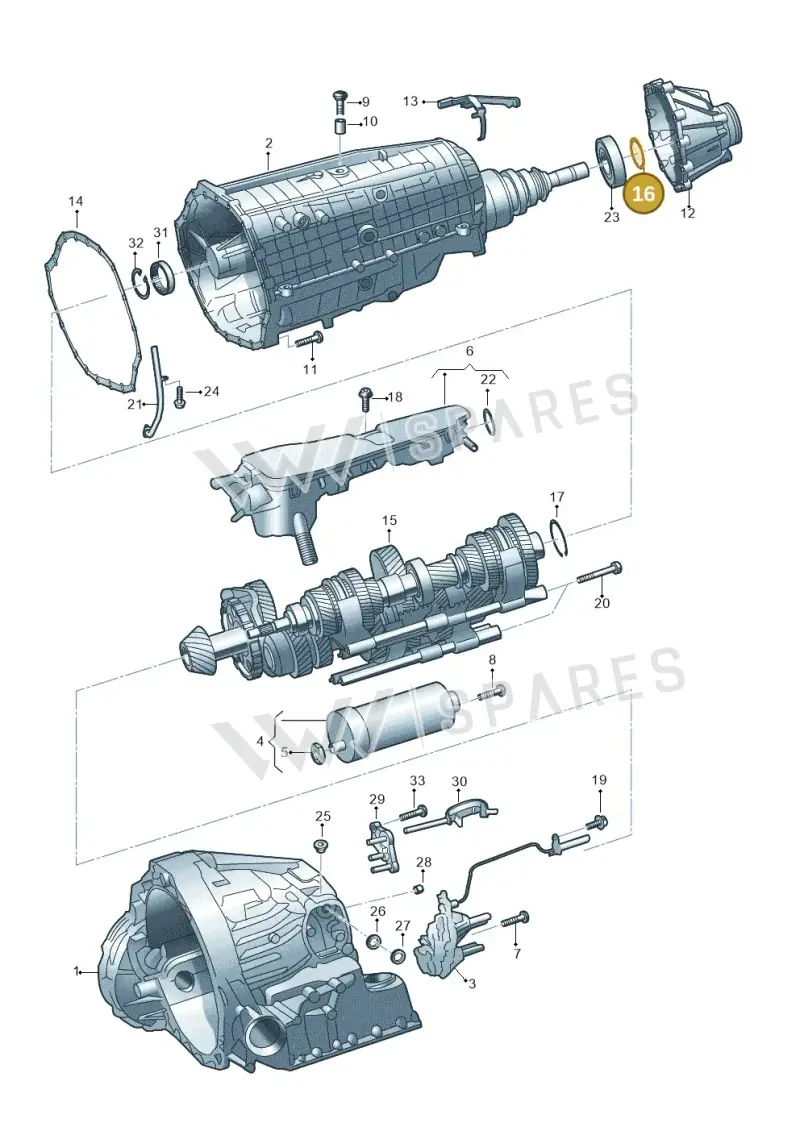 WHT006187L — Audi A5 Sportback (2016-2025) diagram 849325860, position 16
