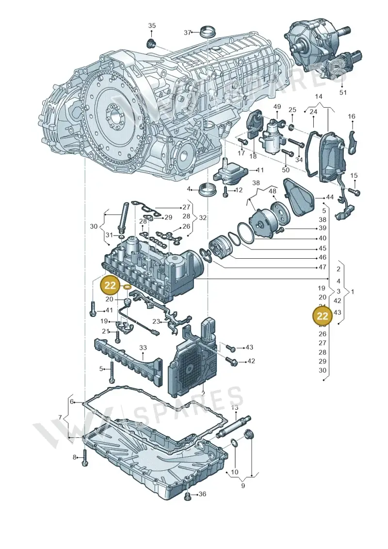 WHT006225 — Audi Q5 qu. 2.0 (2018-) diagram 849325870, position 22