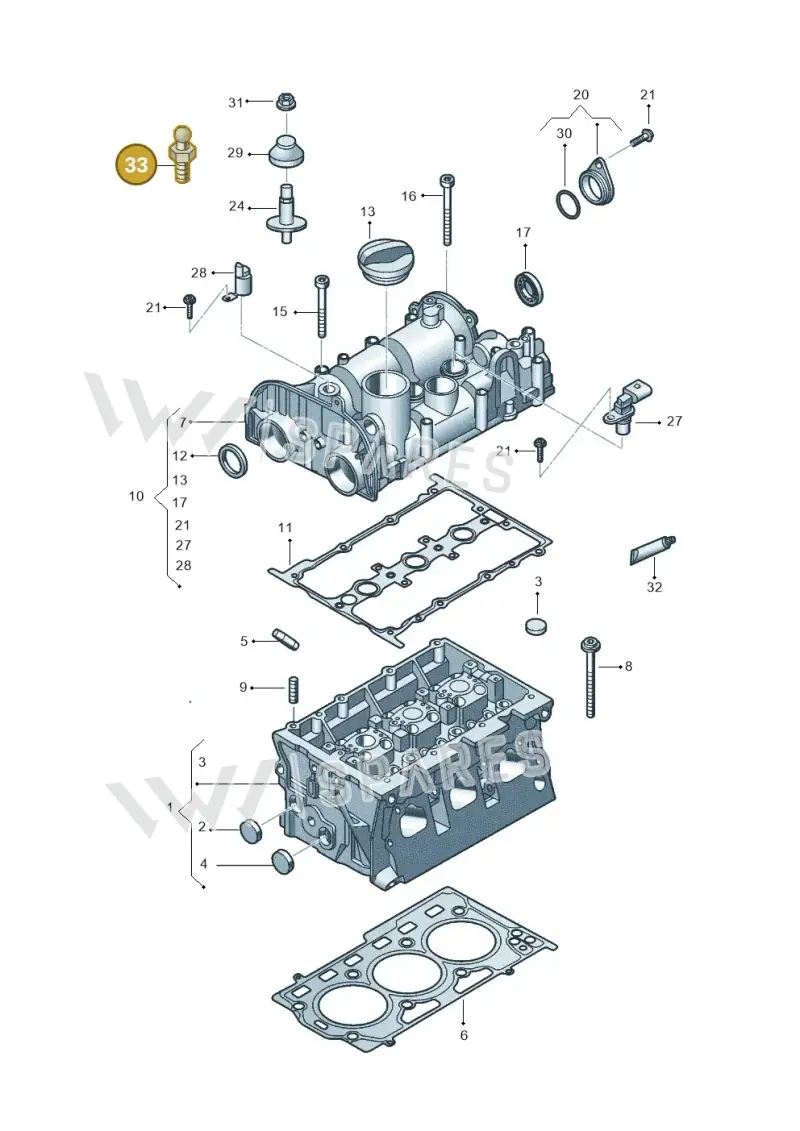 WHT006235 — Volkswagen Nivus (2020-) diagram 570103500, position 33