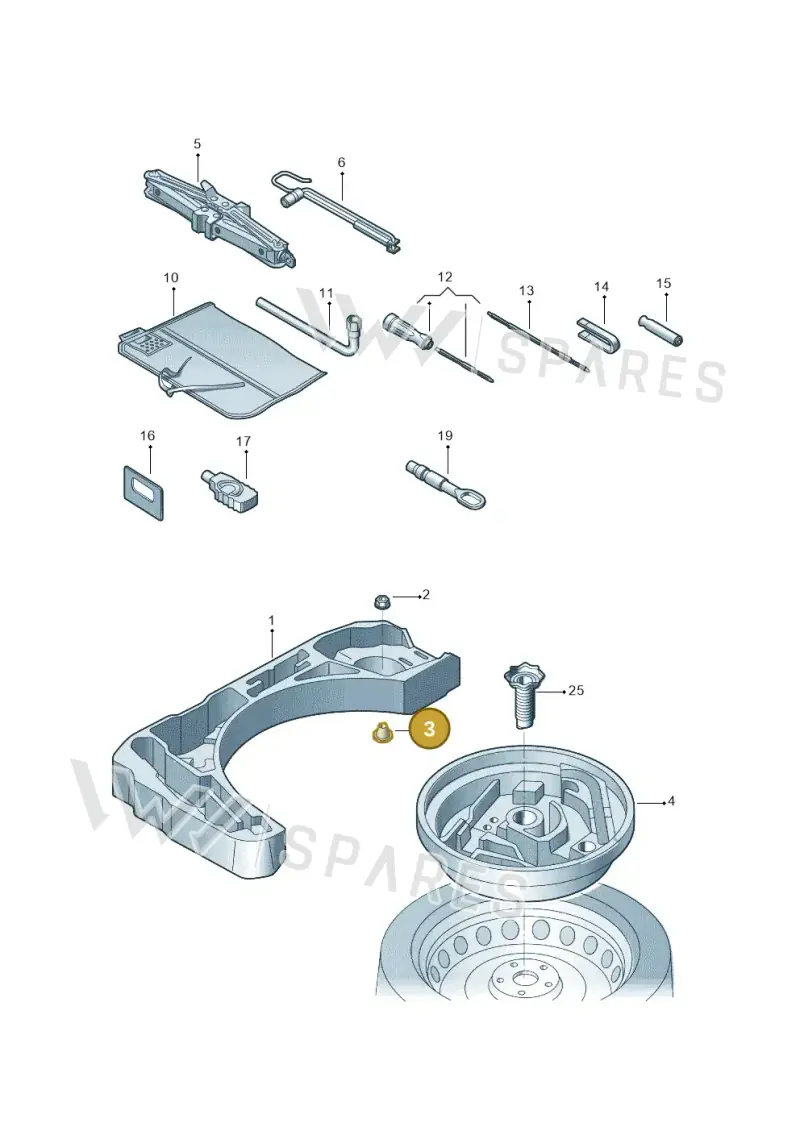 WHT006399 — Audi Q2 1.4 (2018-) diagram 582011010, position 3