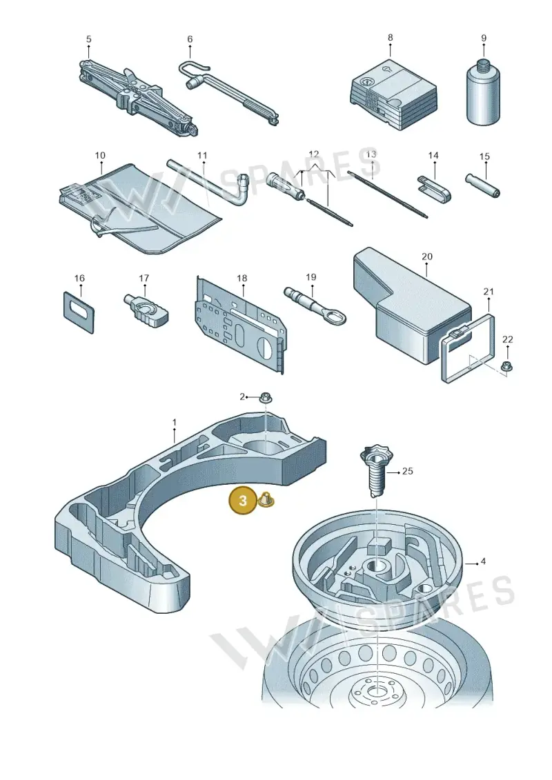 WHT006399 — Audi Q2 (2016-2025) diagram 803011100, position 3